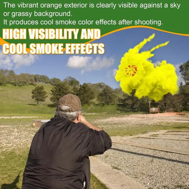Alt view image 3 of 6 - Biodegradable Clay Pigeons, 25/50/100/150/200 Pack Standard 110mm Clay Targets Refill, Skeet Targets Disks High-Visibility Target for Skeet & Trap Shooting