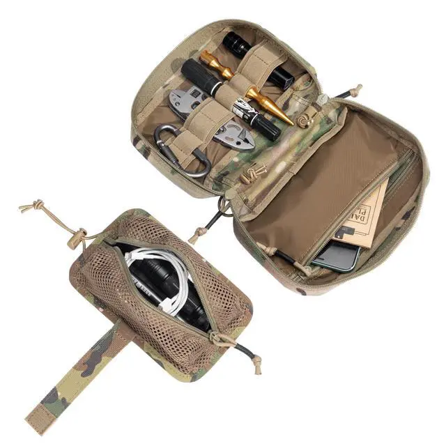 Alt view image 7 of 7 - Tactical First Aid Pouch IFAK Rip Away Molle EMT Pouch Compact Admin Pouch Medical Utility Pouch Emergency Survival Kits for Tactical Vest,Backpack