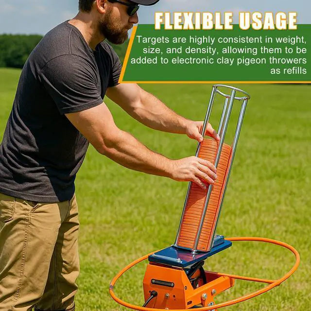 Alt view image 5 of 6 - Biodegradable Clay Pigeons, 25/50/100/150/200 Pack Standard 110mm Clay Targets Refill, Skeet Targets Disks High-Visibility Target for Skeet & Trap Shooting
