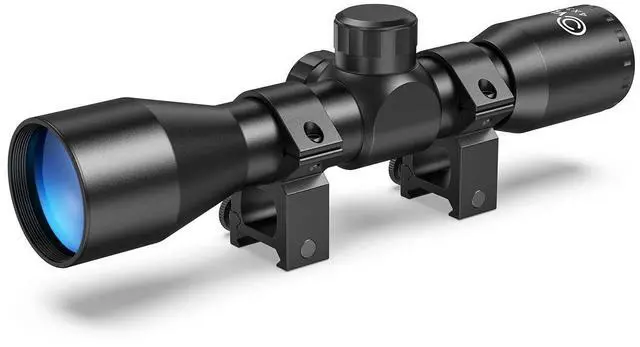Main image of 4x32 Compact Rifle Scope - 1 inch Tube Scope Optics Hunting Scope with Mounts
