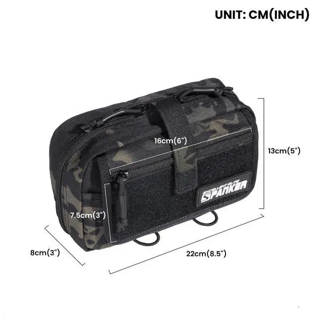Alt view image 2 of 7 - Tactical First Aid Pouch IFAK Rip Away Molle EMT Pouch Compact Admin Pouch Medical Utility Pouch Emergency Survival Kits for Tactical Vest,Backpack