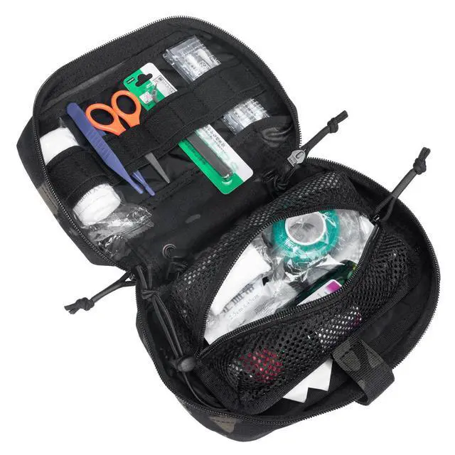 Alt view image 3 of 7 - Tactical First Aid Pouch IFAK Rip Away Molle EMT Pouch Compact Admin Pouch Medical Utility Pouch Emergency Survival Kits for Tactical Vest,Backpack