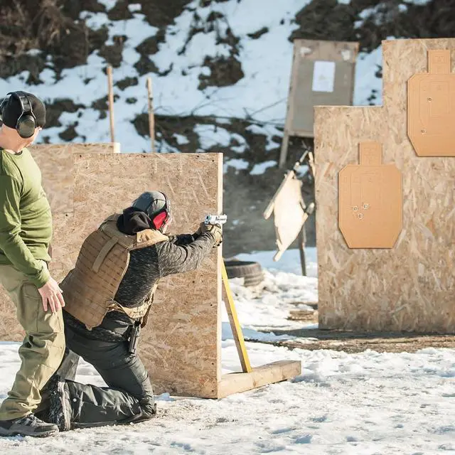 Alt view image 7 of 7 - 40/100 Pcs IPSC Cardboard Targets for Shooting Classic Silhouette Targets for The Range Tactical Practice Competitions Tactical Training