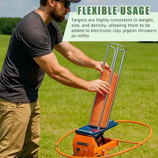 Alt view image 5 of 6 - Biodegradable Clay Pigeons, 25/50/100/150/200 Pack Standard 110mm Clay Targets Refill, Skeet Targets Disks High-Visibility Target for Skeet & Trap Shooting