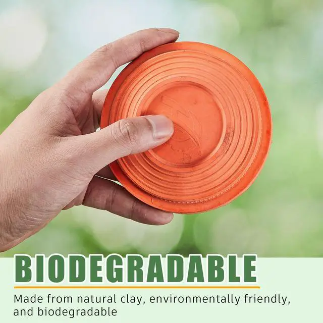 Alt view image 6 of 6 - Biodegradable Clay Pigeons, 25/50/100/150/200 Pack Standard 110mm Clay Targets Refill, Skeet Targets Disks High-Visibility Target for Skeet & Trap Shooting