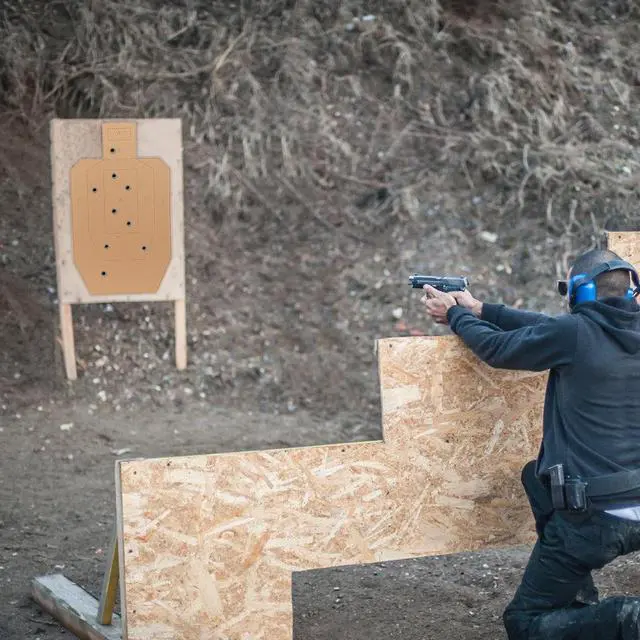 Alt view image 2 of 7 - 30"x18" 2mm Thicken Cardboard Silhouette Shooting Targets - 20/30/50 Pcs Tactical Targets for Shooting Range Practice Competitions Self-Defense Training