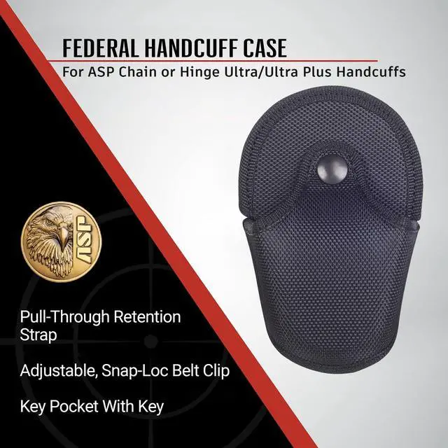 Alt view image 2 of 6 - Inc. Federal Handcuff Case for Handcuffs, Police Gear for Duty Belt and Handcuffs, Law Enforcement Gear, Personal Defense Equipment, Security Guard Equipment, Handcuff Case for Duty Belt