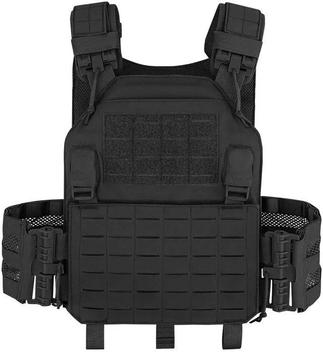 Main image of Laser-Cutting Vest for Men Cosplay Quick Release Modular Lightweight MOLLE Weighted Training Vests