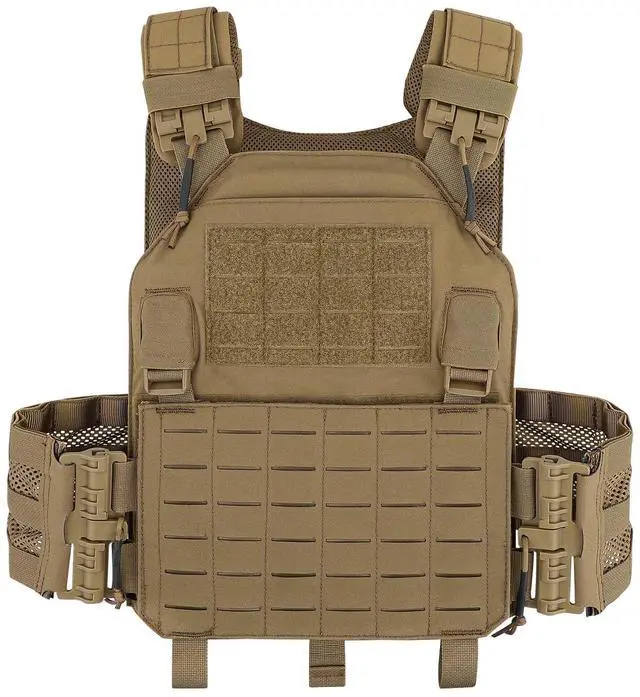 Main image of Laser-Cutting Vest for Men Cosplay Quick Release Modular Lightweight MOLLE Weighted Training Vests
