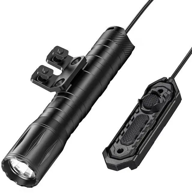 Main image of 1800 Lumens Rifle Light with Pressure Switch, Ar Flashlight for Rifle Compatible with M-Rail, Rifle Flashlight with Strobe Mode for Home Defense, Hunting