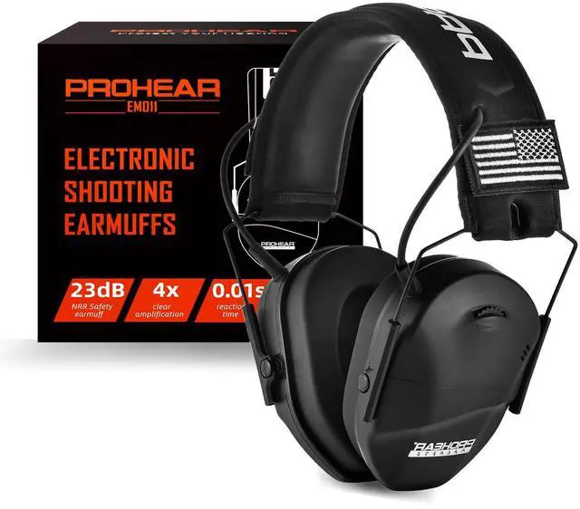 Main image of Youth Electronic Ear Protection 23dB NRR Slim Fit Sound Amplification Noise Compression Compact Design Gun Range Shooting Hunting Tactical Use