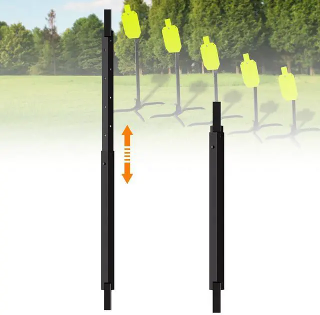 Main image of 2x4 Target Hanger | Target Stand Base | Adjustable Height Steel Post | AR500 Steel Gong Targets Conversion Adapter