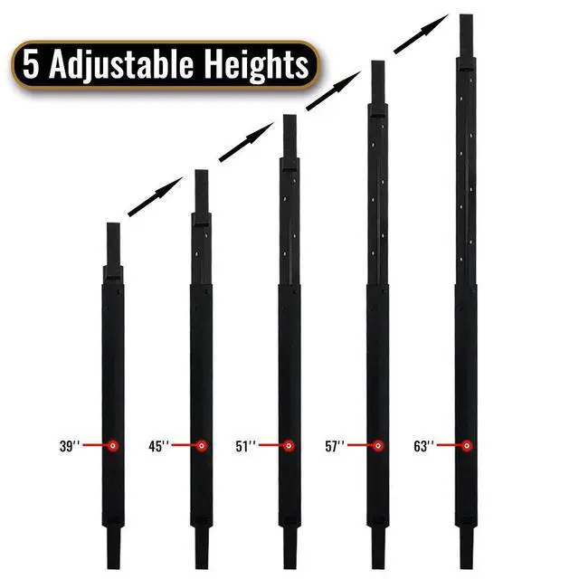 Alt view image 3 of 7 - 2x4 Target Hanger | Target Stand Base | Adjustable Height Steel Post | AR500 Steel Gong Targets Conversion Adapter