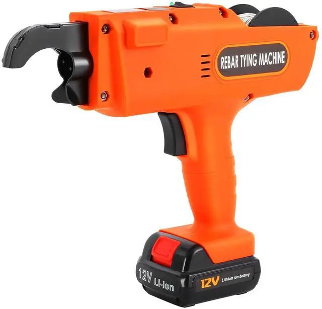 Main image of Rebar Tying Machine,8-34Mm Tier Tying Machine,12V Handheld Rebar Tier Gun,Automatic Steel Bar Rod Strapping Binding Tool with 2 Batteries for Steel Bar Rod Tying Binding