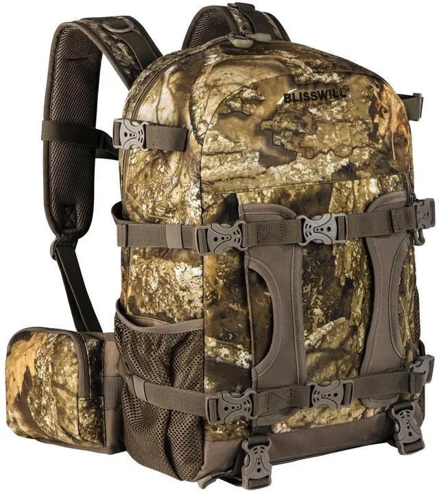 Main image of Hunting Backpack Hunting Day Pack with rifle holder Hunting Gear Accessories gift for men(Timbreon camo)
