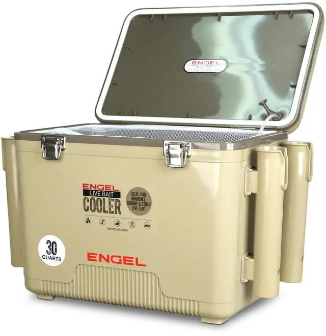 Main image of Live Bait Cooler PRO for Fishing - Portable Minnow and Bait Bucket with Lithium-Ion Rechargeable Aerator