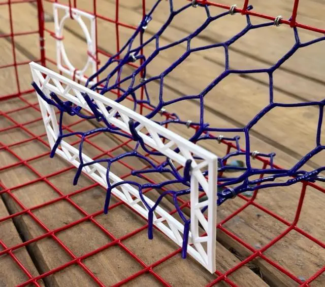 Alt view image 7 of 7 - Florida XL Blue Crab Trap 18 x 24 x 24 Recreational Blue Crab Pot Four-Throat Saltwater Crab Trap Heavy Duty PVC Coated Wire Fishing Trap