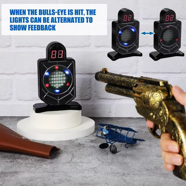Alt view image 4 of 6 - Laser Targets for Dry Fire Pistol Shooting, Dry Fire Lasers Training System, Portable Trainer and Counting Laser Targets for Shooting Practice