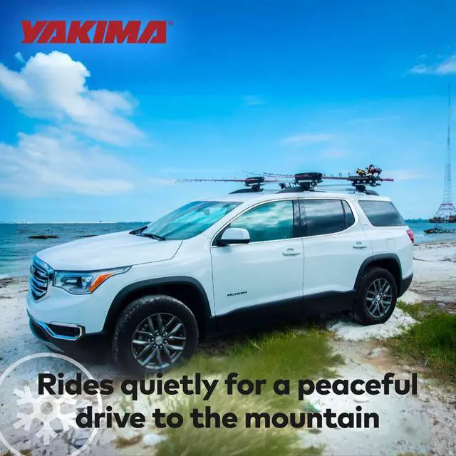 Alt view image 6 of 7 - Fishing Pole Rod Car Rack Mount, ReelDeal 4 Ski & 2 Snowboard Holder w/ SKS Locks - Heavy-Duty and Portable Vehicle Storage Accessories for Travel Organization