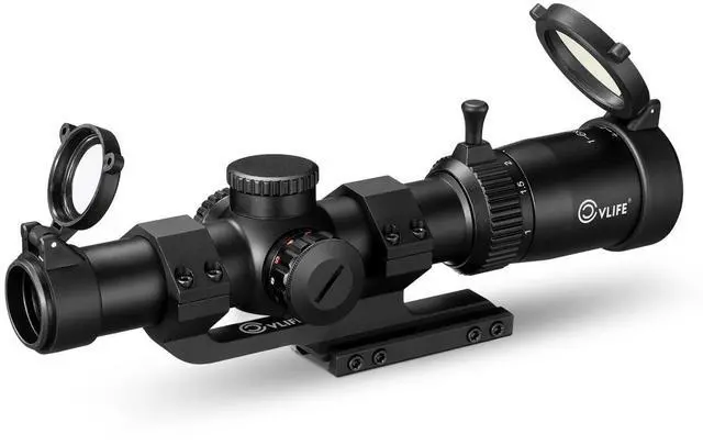 Main image of EagleFeather LPVO Rifle Scope with 30mm Cantilever Mount, 5 Levels Red & Green Illumination Reticle, Second Focal Plane Scopes with Zero Reset