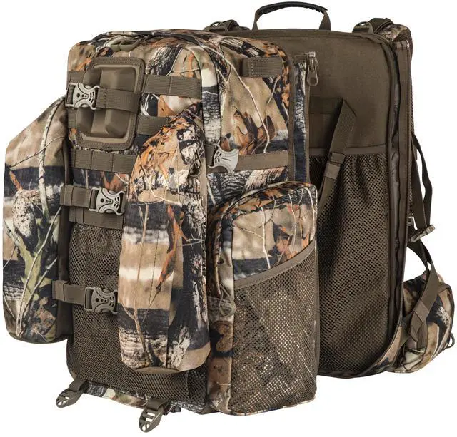 Main image of Upgraded Hunting Backpack,With Padded Weapon Compartment for Bow RifleFor Deer and Elk HuntingHunting bag with Rain Cover(Forest Floor)