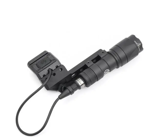 Main image of M300A 500 Lumens Tactical Flashlight with Extend Light Mount, with Push Button & Modbutton Remote Pressure Switch for M300 M600 Series Scoutlight, Fit for 20mm Picatinny Rail