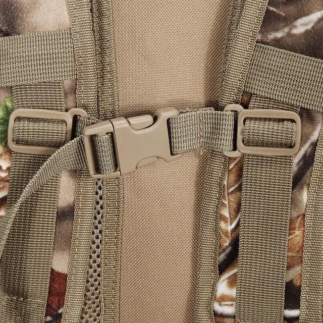 Alt view image 4 of 7 - Camouflage Hunting Backpack Waterproof Bow and Rifle Compatible Hunting Bag (Woodland Brown Camouflage) Large
