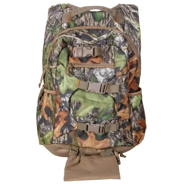 Alt view image 3 of 7 - Camouflage Hunting Backpack Waterproof Bow and Rifle Compatible Hunting Bag (Mossy Oak Obsession)