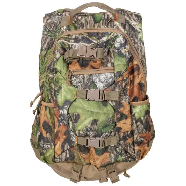 Alt view image 2 of 7 - Camouflage Hunting Backpack Waterproof Bow and Rifle Compatible Hunting Bag (Mossy Oak Obsession)