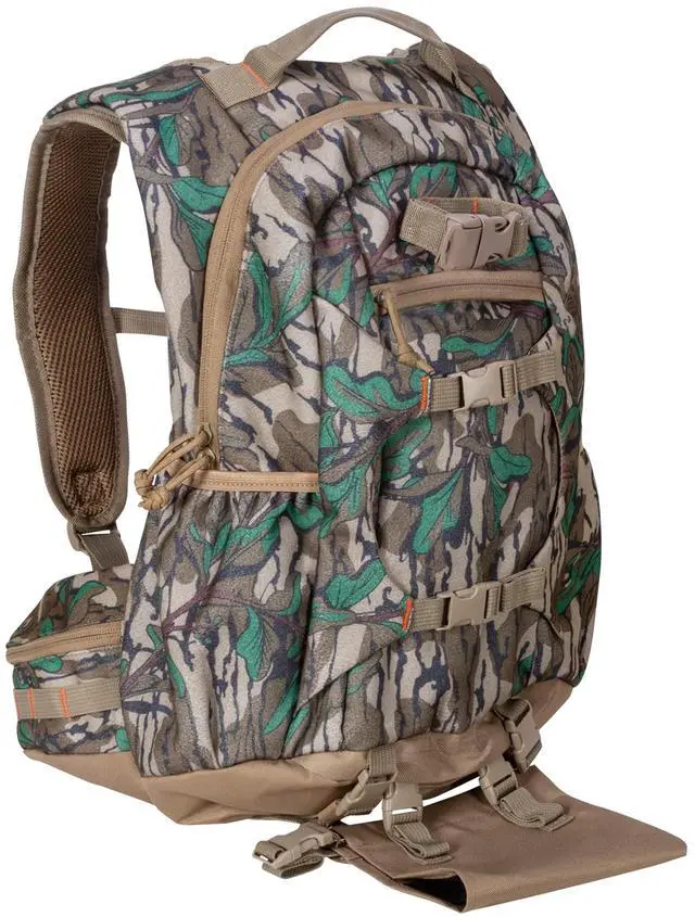 Main image of Camouflage Hunting Backpack Waterproof Bow and Rifle Compatible Hunting Bag (Mossy Oak Greenleaf)