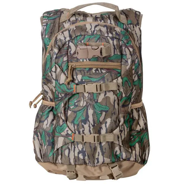 Alt view image 4 of 7 - Camouflage Hunting Backpack Waterproof Bow and Rifle Compatible Hunting Bag (Mossy Oak Greenleaf)