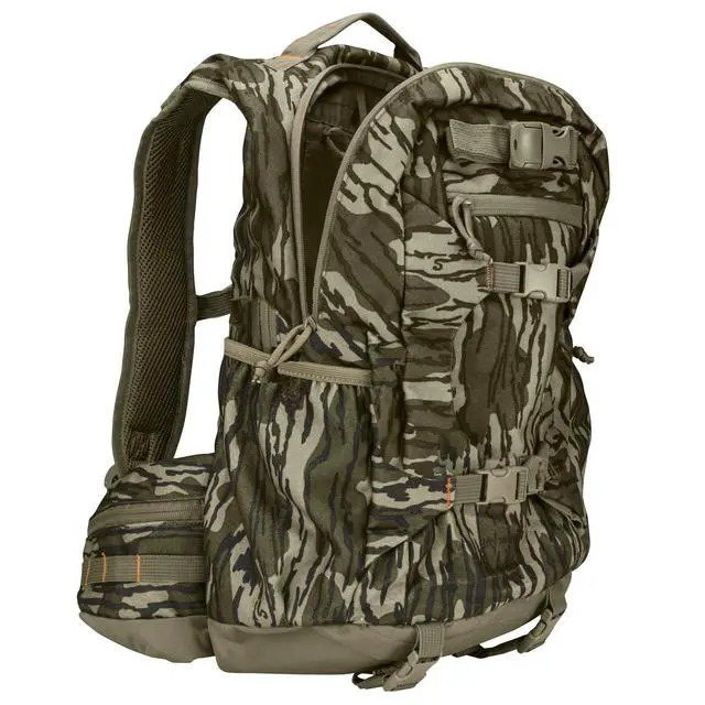 Alt view image 3 of 7 - Camouflage Hunting Backpack Waterproof Bow and Rifle Compatible Hunting Bag (Mossy Oak Bottomland)