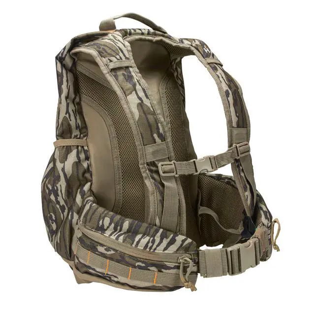 Alt view image 6 of 7 - Camouflage Hunting Backpack Waterproof Bow and Rifle Compatible Hunting Bag (Mossy Oak Bottomland)