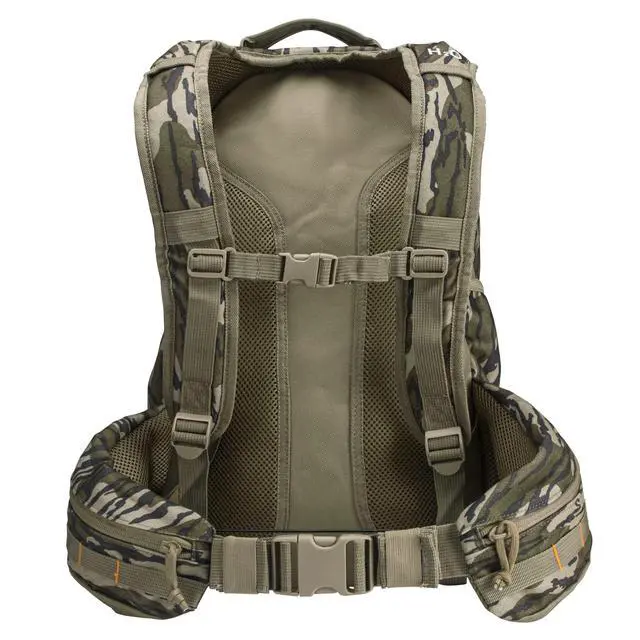 Alt view image 5 of 7 - Camouflage Hunting Backpack Waterproof Bow and Rifle Compatible Hunting Bag (Mossy Oak Bottomland)