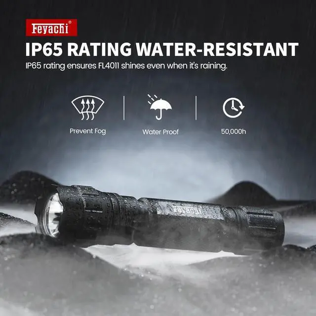 Alt view image 4 of 7 - Tactical Flashlight- 1200 Lumen LED Rifle Light,Waterproof with Picatinny/M Lock Mount, Pressure Switch Included (Picatinny Mounted)