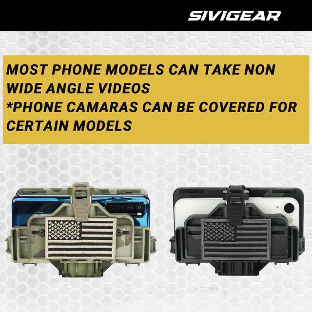 Alt view image 4 of 7 - Tactical Phone Holder Available in Full Size Plate Carrier Phone Mount Adjust Nylon Molle Phones Holder for Tactical,Car,Office (CP)