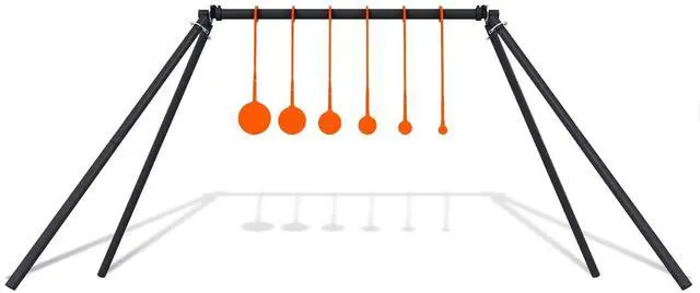 Main image of AR500 Steel Target Stand System Kit, 1/4 Thick 6 Spinning Targets, Suitable for.22 Rimfire Airgun Pellet Guns