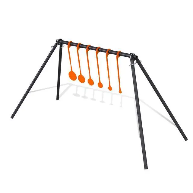 Alt view image 7 of 7 - AR500 Steel Target Stand System Kit, 1/4 Thick 6 Spinning Targets, Suitable for.22 Rimfire Airgun Pellet Guns