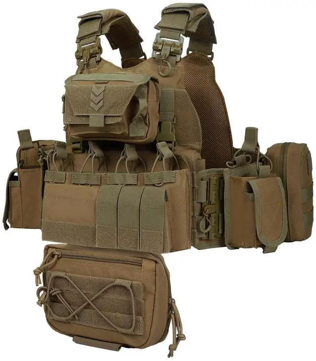 Main image of Quick Release Tactical Outdoor Vest for Ment Adjustable Breathable Weighted Vest