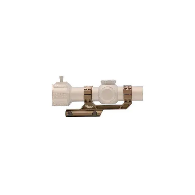 Alt view image 2 of 3 - Alpha MSR Strong Ductile Durable Reliable 7075-T6 Aluminum 1.535" High 0 MOA Cant M1913 Attachment Scope Ring Mount