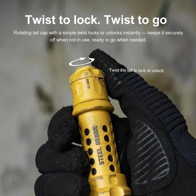 Alt view image 5 of 7 - SK07 Rechargeable Tactical Flashlight 2800 Lumens EDC Duty Gear | 515M Throw, Dual Mode & Tactical Strobe, IPX8 Waterproof, 95g Ultra-Light, Power Display, Camping Patrol Hiking & Rescue
