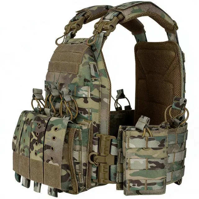 Alt view image 2 of 6 - CAMO Tactical Outdoor Carrier Vest