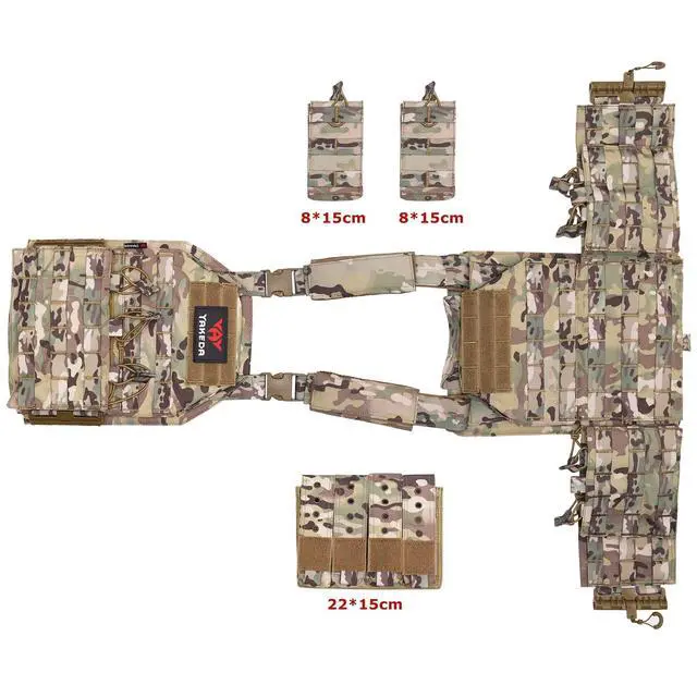 Alt view image 4 of 6 - CAMO Tactical Outdoor Carrier Vest