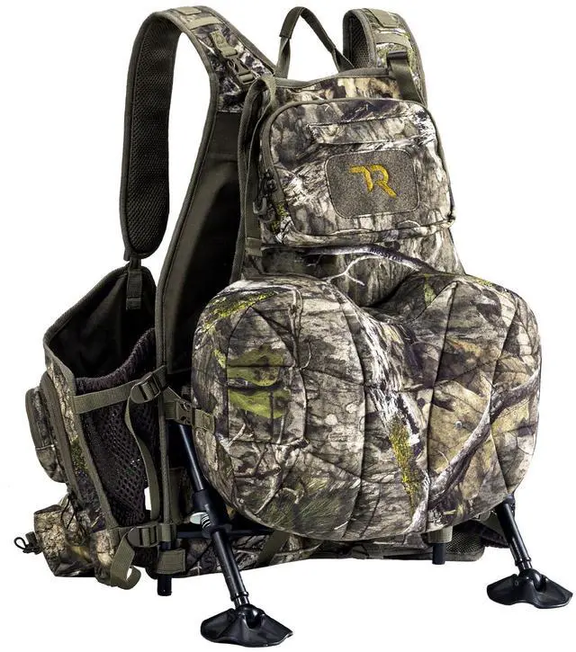 Main image of Turkey Vest for Hunting with Frame and Seat,Camo Hunting Vest with Kickstand,Memory Foam Cushion, Game Pouch & Multi-Pocket Storage Lightweight Adjustable Turkey Hunting Gear for Men Women