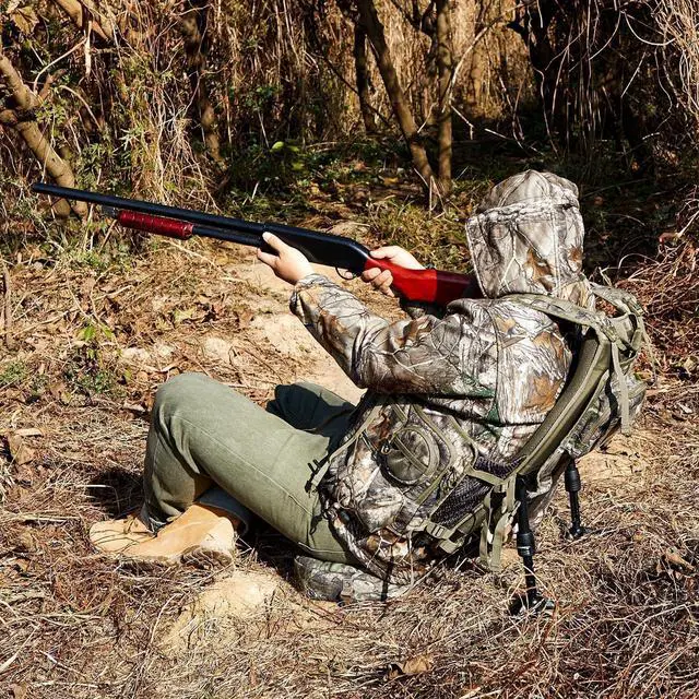 Alt view image 5 of 7 - Turkey Vest for Hunting with Frame and Seat,Camo Hunting Vest with Kickstand,Memory Foam Cushion, Game Pouch & Multi-Pocket Storage Lightweight Adjustable Turkey Hunting Gear for Men Women
