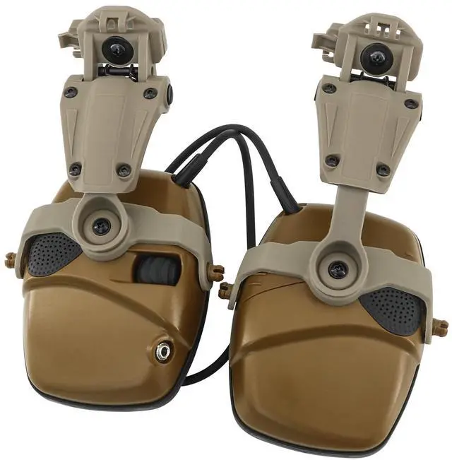 Main image of Hearing Protection Noise Cancelling Sound Amplification with Gel Ear Pad/ARC Rail Adapter Ideal for Shooting Sport