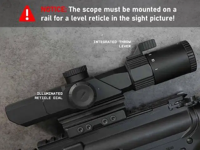Alt view image 2 of 7 - Archangel SE 1-6x SFP LPVO Scope with Integrated Mount