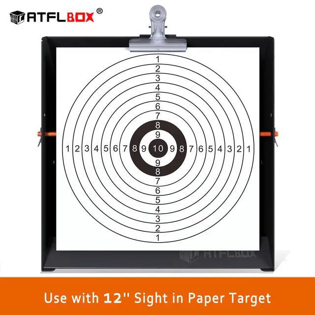 Alt view image 3 of 6 - Pellet Trap With 12''x12'' Splatter Bullseye Paper Targets and Spinning Shooting Targets for.177.22 Caliber, Air Gun Airsoft BB Gun Rifle