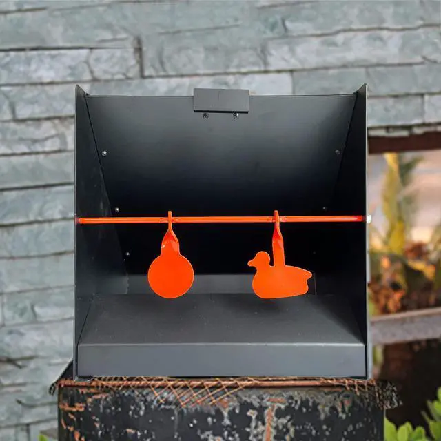 Alt view image 6 of 6 - Pellet Trap With 12''x12'' Splatter Bullseye Paper Targets and Spinning Shooting Targets for.177.22 Caliber, Air Gun Airsoft BB Gun Rifle
