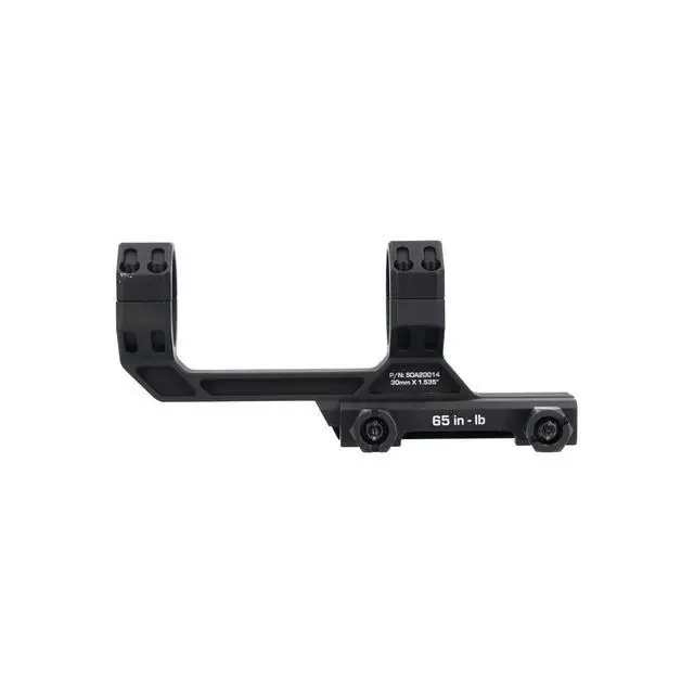 Alt view image 3 of 5 - Alpha MSR Strong Ductile Durable Reliable 7075-T6 Aluminum 1.535" High 0 MOA Cant M1913 Attachment Scope Ring Mount